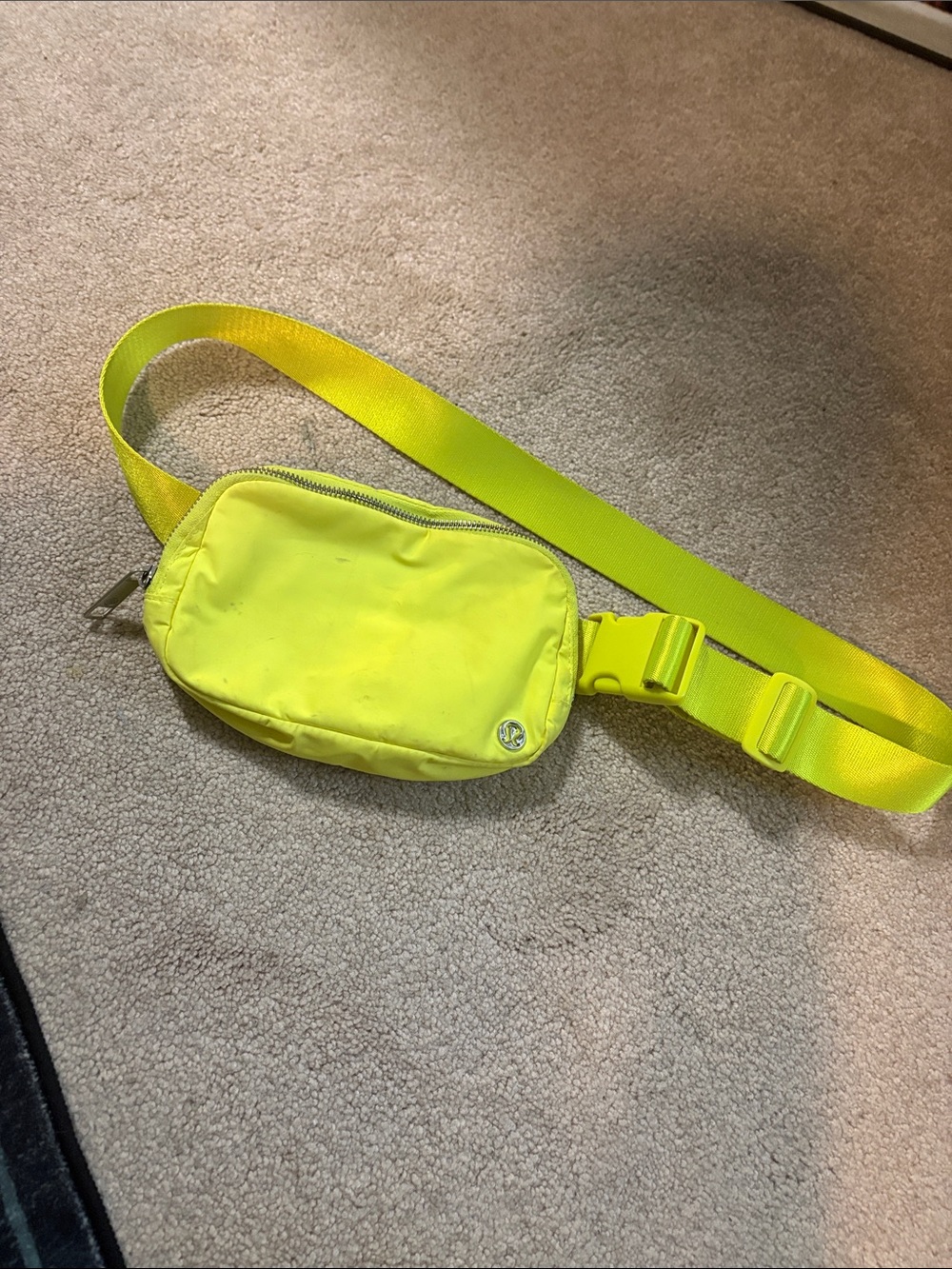 lululemon athletica Neon Yellow Crossbody Belt Bag